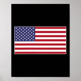 Poster Bandeira dos EUA Adesivo no Peito Estandarte Estre