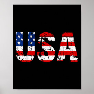 Poster Bandeira dos EUA Bandeira Americana Patriótica Nac