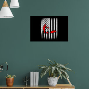 Poster Bandeira dos EUA Cornhole