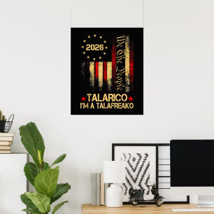 Poster Bandeira dos EUA Vintage 2026 Adepto Político Patr