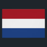 Pôster Bandeira dos Países Baixos<br><div class="desc">Bandeira patriótica dos Países Baixos.</div>
