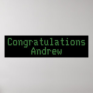 Poster Bandeira dos parabéns