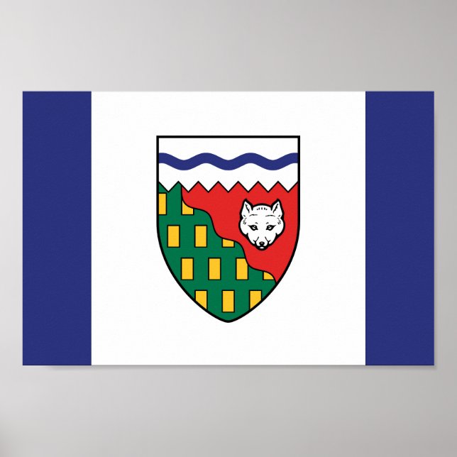 Poster Bandeira dos Territórios do Noroeste (Frente)