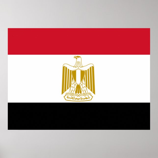 Poster Bandeira egípcia (Frente)