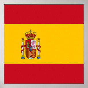 Poster Bandeira espanha País espanhol Orgulho Doméstico E