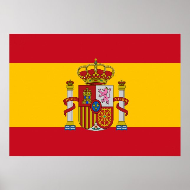 Poster bandeira espanhola (Frente)