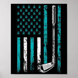 Poster Bandeira Esportiva Americana Destaca Sensibilizaçã