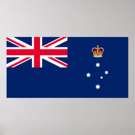 Poster Bandeira Estadual de Victoria (Austrália)