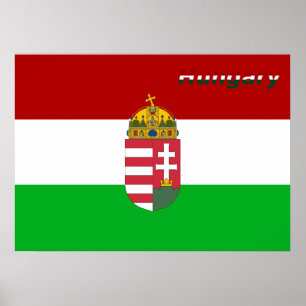 Poster Bandeira húngara