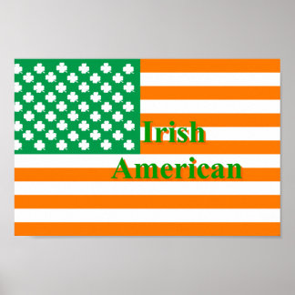 Pôster Bandeira irlandesa america