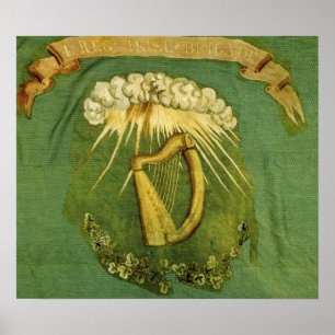Pôster Bandeira irlandesa da brigada