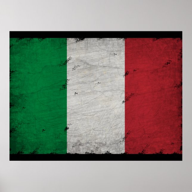 Poster bandeira italiana (Frente)