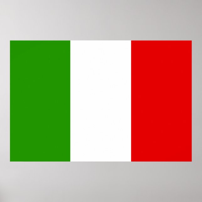 Pôster Bandeira italiana (Frente)