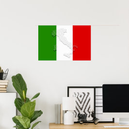 Poster Bandeira italiana