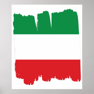 Poster Bandeira italiana Itália