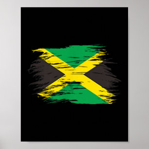 Poster Bandeira jamaicana Jamaica Souvenir Love Viagem Va