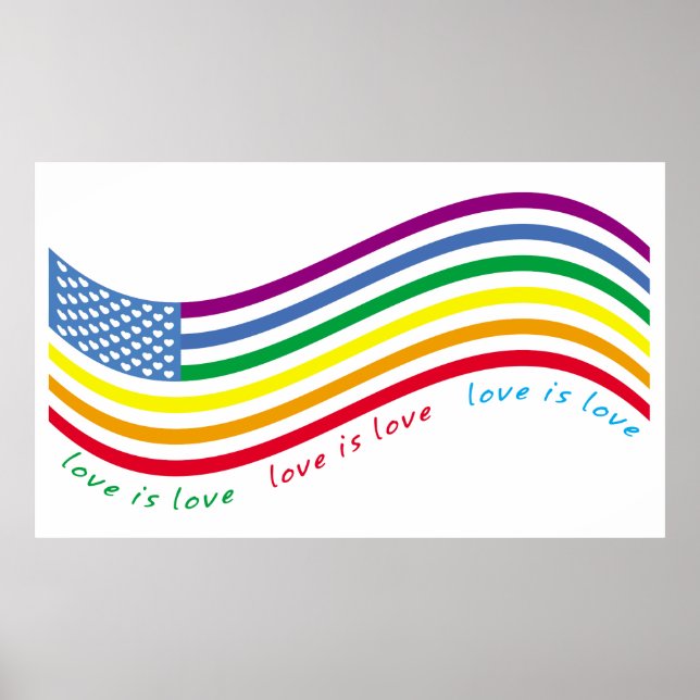 Poster bandeira LGBT (Frente)