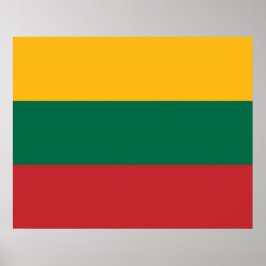 Poster Bandeira lituana