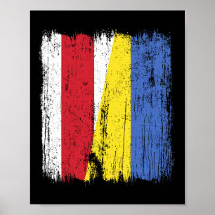 Poster Bandeira Meia Belarus Ucrânia Herança Bielorrussa