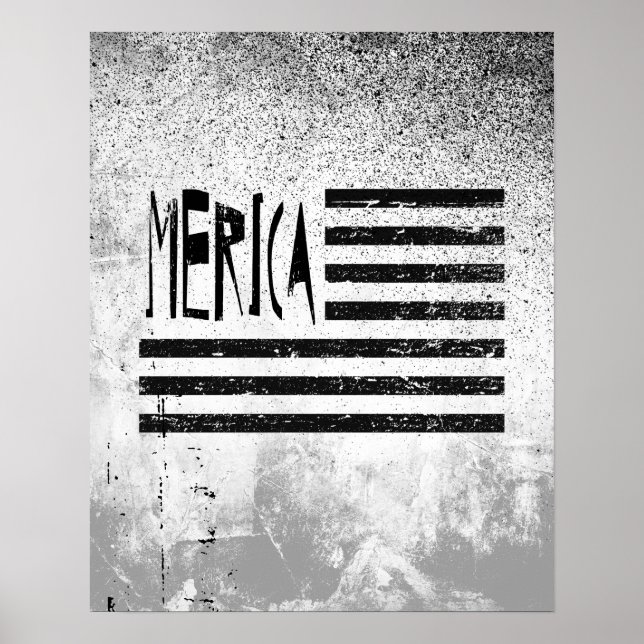 Poster Bandeira Merica (Frente)