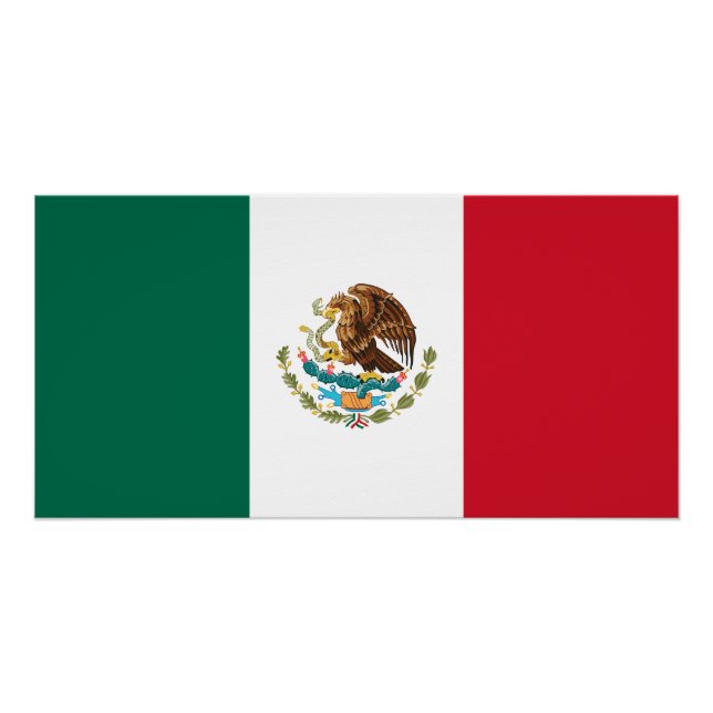 Pôster Bandeira mexicana (Frente)