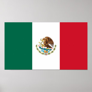 Poster Bandeira Mexicana