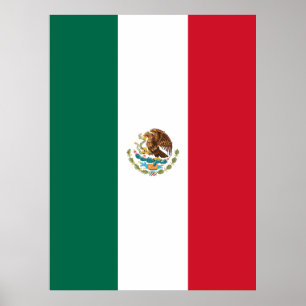 Poster Bandeira mexicana