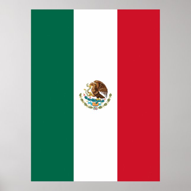 Poster Bandeira mexicana (Frente)