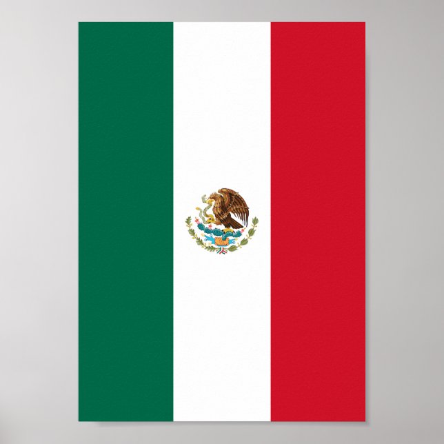 Poster Bandeira mexicana (Frente)
