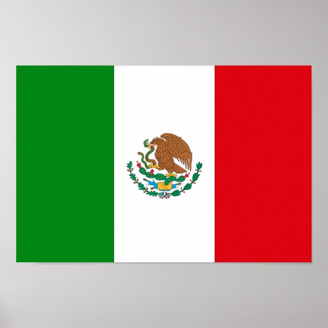 Pôster Bandeira mexicana (Frente)