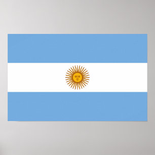 Pôster Bandeira Nacional da Argentina