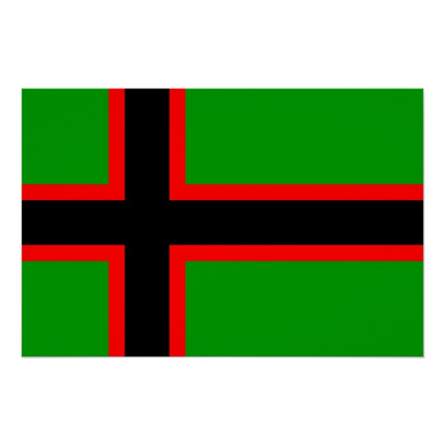 Pôster Bandeira Nacional da Carélia (Frente)