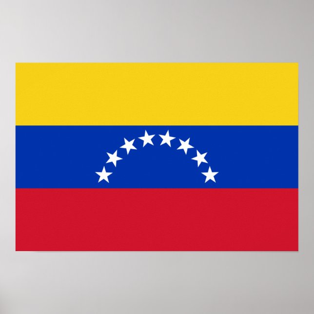Poster Bandeira Nacional da Venezuela (Frente)