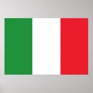 Pôster Bandeira nacional de Italia