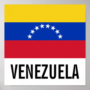 Pôster Bandeira nacional de Venezuela