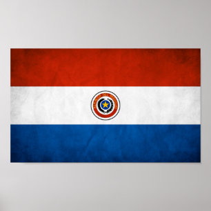 Pôster Bandeira Nacional do Paraguai