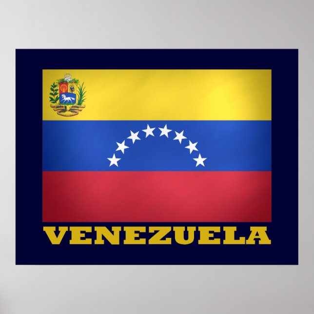 Pôster Bandeira nacional venezuelana (Frente)