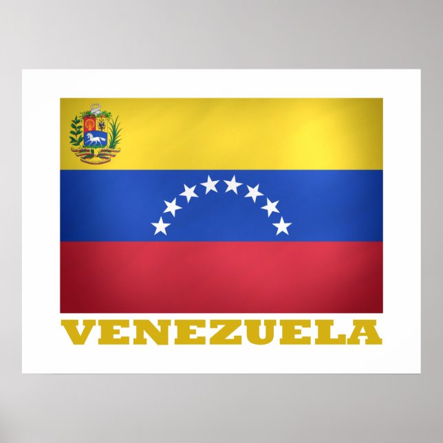 Pôster Bandeira nacional venezuelana (Frente)