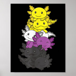 Poster Bandeira não binária Orgulho não binário Lgbtq Axo