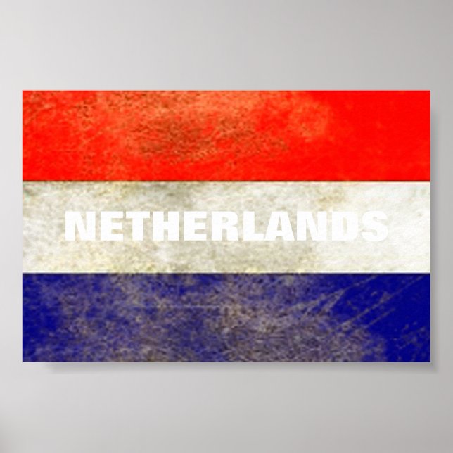 Poster Bandeira neerlandesa (Frente)