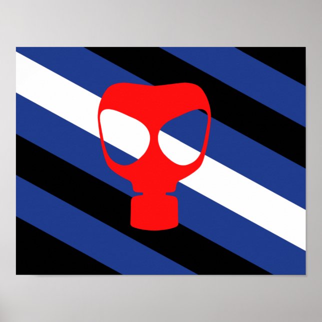 Poster Bandeira Orgulho Máscara (Frente)