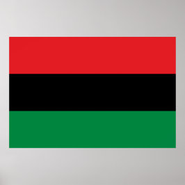Poster Bandeira Pan-Africana
