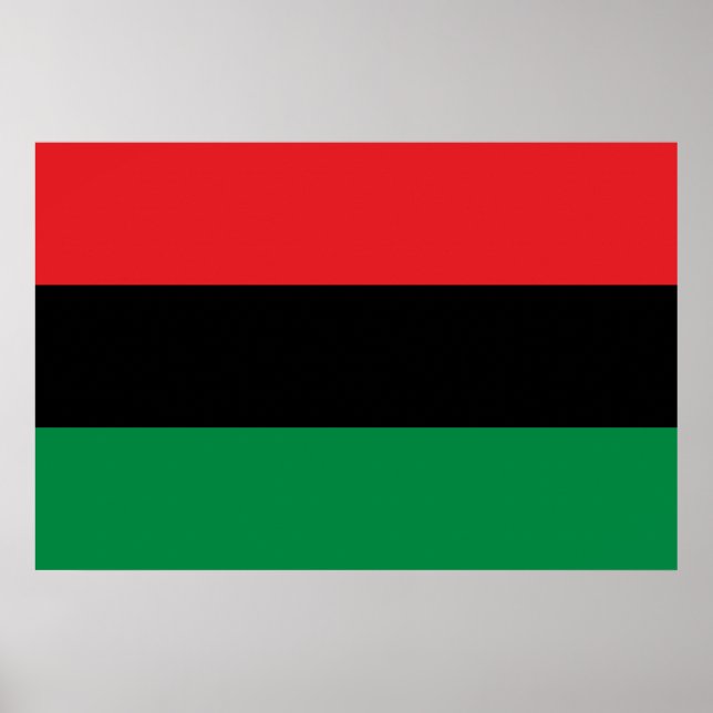 Poster Bandeira Pan-Africana (Frente)