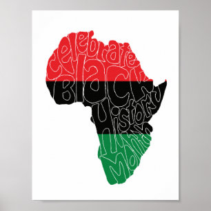 Poster Bandeira Pan-Africana Design