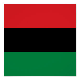 Pôster Bandeira Pan-Africana UNIA