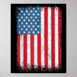 Poster Bandeira Patriótica Americana Dos EUA Para Homens