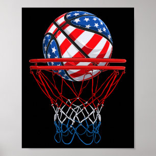 Poster Bandeira Patriótica Americana No Dia 4 De Julho
