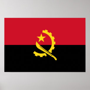 Pôster Bandeira Patriótica Angolana