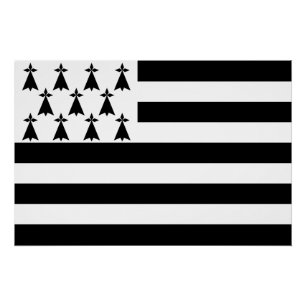Pôster Bandeira Patriótica da Bretânia