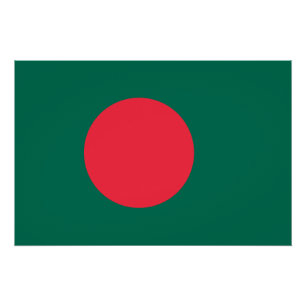 Pôster Bandeira Patriótica de Bangladesh